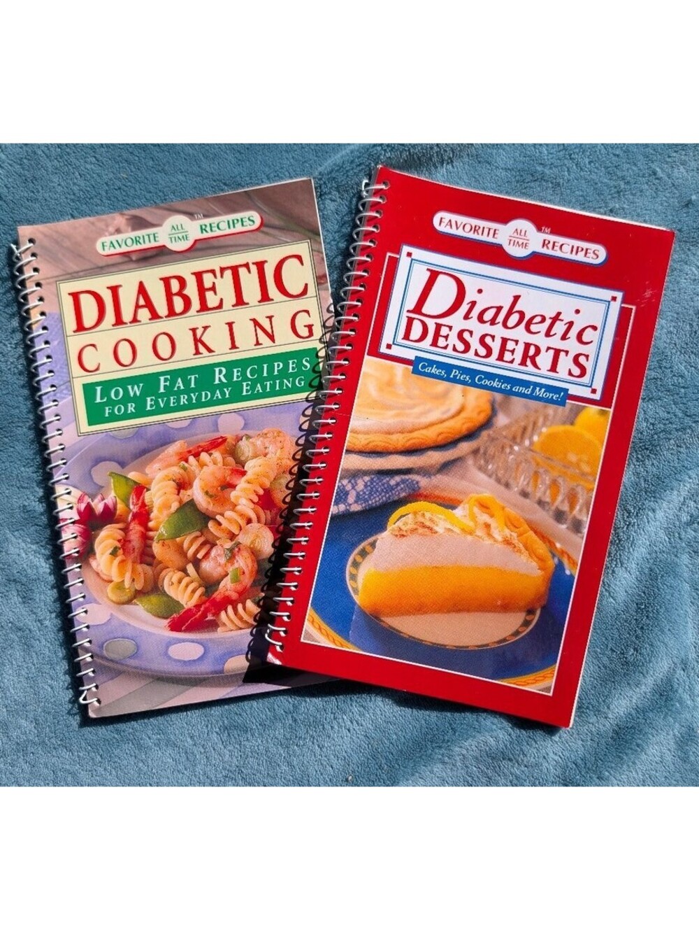 Favorite All Time Recipes: Diabetic Cooking & Desserts Cookbook Set Spiral Bound